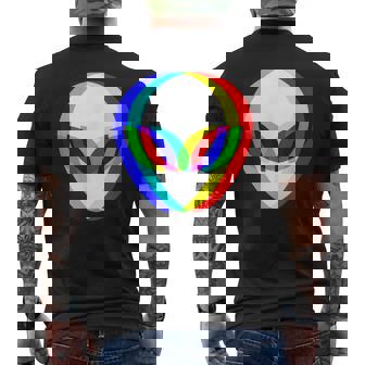 宇宙人 Alien Head うちゅうじん メンズTシャツ バックプリント - Kawaiitshirt