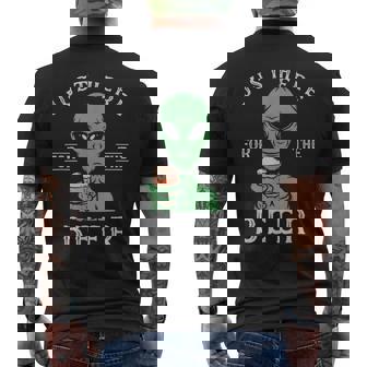 宇宙人とビール愛好家 地球外生物パーティーコスチューム メンズTシャツ バックプリント - Kawaiitshirt