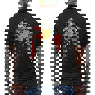 宇宙船 宇宙人 猫 Ufo 黒猫 面白い メンズTシャツ バックプリント - Kawaiitshirt