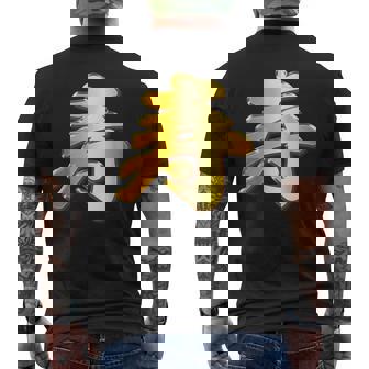 寿 ことぶき【フェイク 金プレート 風 文字】お祝い 結婚式・誕生日 金 ゴールド 面白い 色 メンズTシャツ バックプリント - Kawaiitshirt