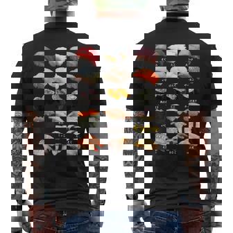 寿司 ネタ 面白いtシャツ おもしろ 食べ物 文字入り メンズ 面白い 服 オリジナル グッズ 文字tシャツ プレゼント メンズTシャツ バックプリント - Kawaiitshirt