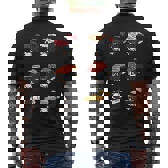 寿司バーニーズマウンテンドッグ メンズTシャツ バックプリント - Kawaiitshirt