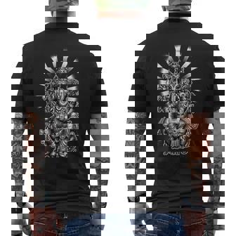 小さなガネーシュヨガ メンズTシャツ バックプリント - Kawaiitshirt