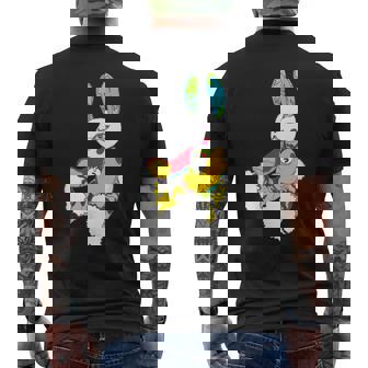 小さめうさぎ星人 Yunaカラー メンズTシャツ バックプリント - Kawaiitshirt