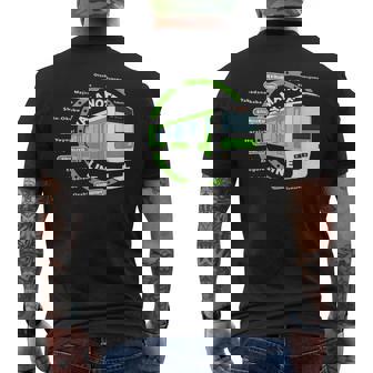 山之手ライン 東京通勤用ループライン メンズTシャツ バックプリント - Kawaiitshirt