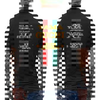 山口 Yamaguchi《フェイクゴールド 金 ロゴ》ブランド パロディ【47都道府県】プレゼント お土産 面白い メンズTシャツ バックプリント - Kawaiitshirt