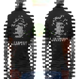 平和 愛と自然療法 ウェルネスとナチュラルヒーリング メンズTシャツ バックプリント - Kawaiitshirt