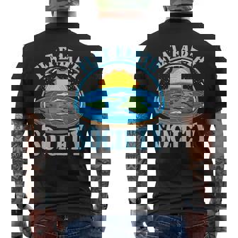 平地球協会フラットアーサー メンズTシャツ バックプリント - Kawaiitshirt