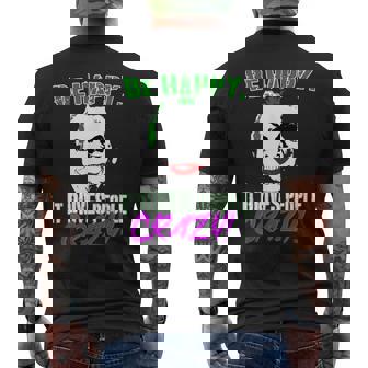 幸せになろう！ メンズTシャツ バックプリント - Kawaiitshirt