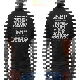 廃止された精製シロップオペレーター メンズTシャツ バックプリント - Kawaiitshirt