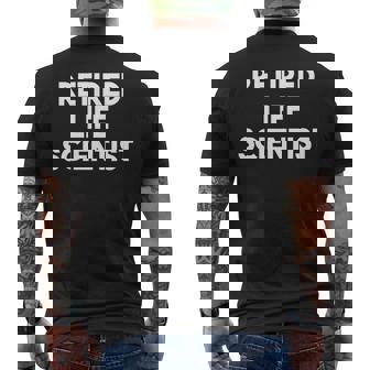 引退した生命科学者 面白い 長袖tシャツ メンズTシャツ バックプリント - Kawaiitshirt