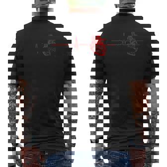 心臓専門医ハートビート Ekg Ecg 心臓心臓病看護師ギフト メンズTシャツ バックプリント - Kawaiitshirt