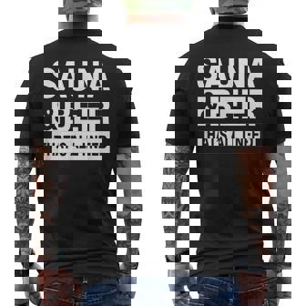 必要なのはサウナ&ビール メンズTシャツ バックプリント - Kawaiitshirt