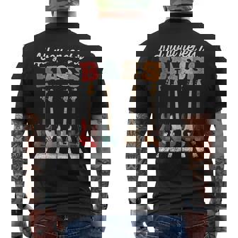 必要なのはベースだけ ベーシストのための有名なクロスウォーク All You Need Is Bass メンズTシャツ バックプリント - Kawaiitshirt