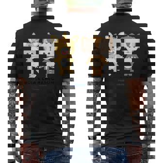 快獣ブースカシリーズ イラスト ブースカ&チャメゴン メンズTシャツ バックプリント - Kawaiitshirt