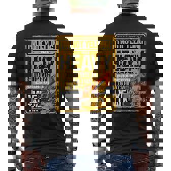 怒鳴らないよ俺は重機オペレーター建設業だ メンズTシャツ バックプリント - Kawaiitshirt