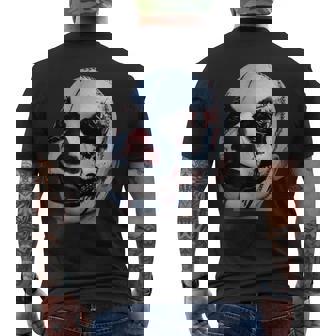 怖い顔 メンズTシャツ バックプリント - Kawaiitshirt