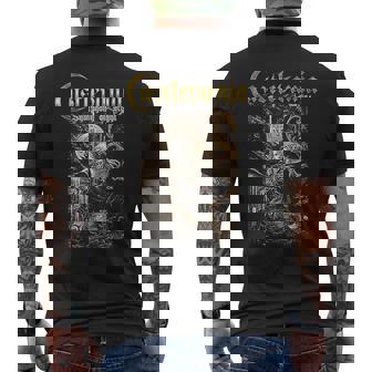 悪魔城ドラキュラ シンフォニーボックス アート ゴシック 月 夜 レトロ ゲーマー メンズTシャツ バックプリント - Kawaiitshirt