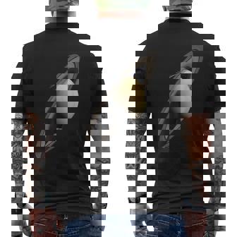 惑星 土星 太陽系 惑星 天文学 科学 メンズTシャツ バックプリント - Kawaiitshirt