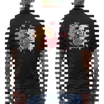 愛しすぎて大好きすぎる。いちご２ メンズTシャツ バックプリント - Kawaiitshirt