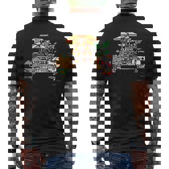 愛しすぎて大好きすぎる。ジャムショップ ダークカラー メンズTシャツ バックプリント - Kawaiitshirt