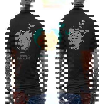 愛しすぎて大好きすぎる。ペアデザイン２くま メンズTシャツ バックプリント - Kawaiitshirt