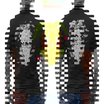 愛らしいかわいいコーンのハート付き。 メンズTシャツ バックプリント - Kawaiitshirt