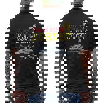 愛国的なアメリカ海軍「FA-18 スーパーホーネット」 In Action。 メンズTシャツ バックプリント - Kawaiitshirt