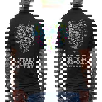 戦争なし、平和、反戦、戦争なし メンズTシャツ バックプリント - Kawaiitshirt