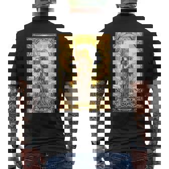 戦士の女神アテナ ギリシャ神話 タロットカード メンズTシャツ バックプリント - Kawaiitshirt