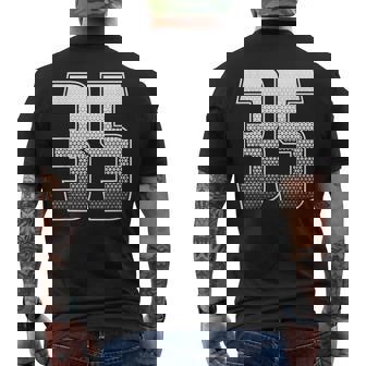 数字 35 サーティファイブ メンズTシャツ バックプリント - Kawaiitshirt