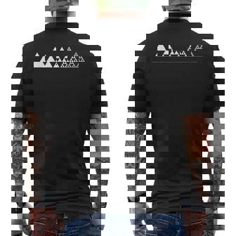 数学シェルピンスキーの三角形フラクタル幾何学数学 メンズTシャツ バックプリント - Kawaiitshirt