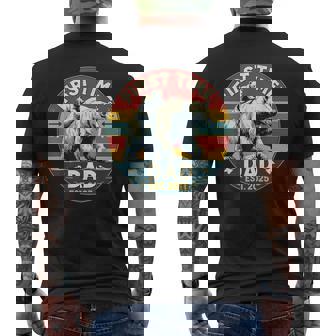 新しいお父さんと赤ちゃん熊の初めての父の日エスト2025 メンズTシャツ バックプリント - Kawaiitshirt