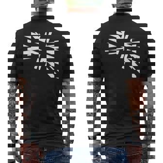 旗愛好家のためのユニオンジャックのホワイトデザイン。 メンズTシャツ バックプリント - Kawaiitshirt