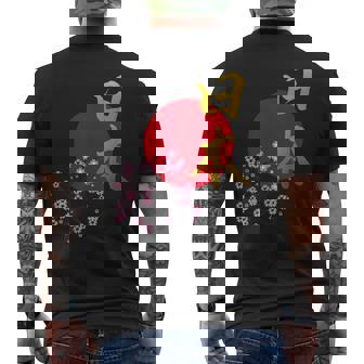 日本- 書道アート 伝統的なデザイン、ユニークなお土産 メンズTシャツ バックプリント - Kawaiitshirt