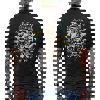 日本の侍カピバラのタトゥー、かわいい忍者カピバラ メンズTシャツ バックプリント - Kawaiitshirt