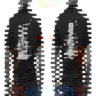 日本の侍猫刀忍者 ヤクザタトゥー メンズTシャツ バックプリント - Kawaiitshirt