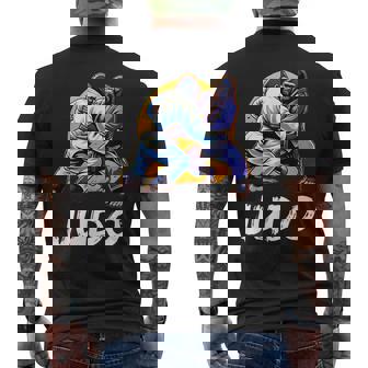 日本の柔道 ゴリラ柔道家 メンズTシャツ バックプリント - Kawaiitshirt