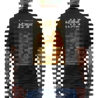 日本の相撲猫 面白い メンズTシャツ バックプリント - Kawaiitshirt