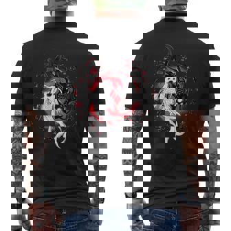 日本の陰陽鯉のアート。 メンズTシャツ バックプリント - Kawaiitshirt