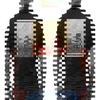 日本アジア アジア 日本風 ヴィンテージ レトロ 自然 メンズTシャツ バックプリント - Kawaiitshirt