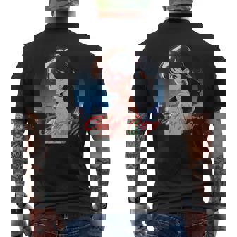 日本アニメ風 シティポップガール メンズTシャツ バックプリント - Kawaiitshirt