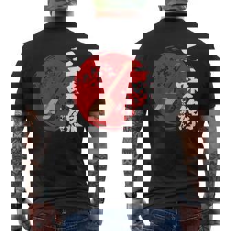 日本三味線 伝統楽器 メンズTシャツ バックプリント - Kawaiitshirt