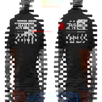 日本剣道レトロフラッグサムライ日本武道クラブ メンズTシャツ バックプリント - Kawaiitshirt