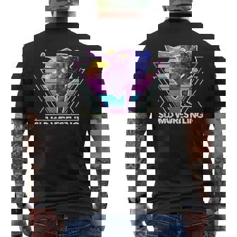 日本相撲 レトロベイパーウェイブ90s 相撲リンガー メンズTシャツ バックプリント - Kawaiitshirt