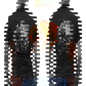 日本美術 忍者 浮世絵 アニメ風 侍 改 健 メンズTシャツ バックプリント - Kawaiitshirt