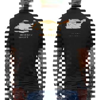 明日から本気出す 猫 おもしろ ネコ 可愛い ねこ タイプ4 メンズTシャツ バックプリント - Kawaiitshirt