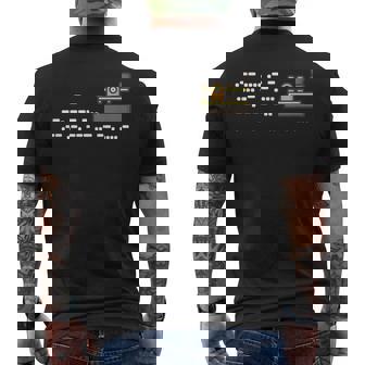最初のモールス信号メッセージ-神は何を造ったのか メンズTシャツ バックプリント - Kawaiitshirt