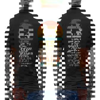 最高のゴールデンレトリバー・パパ、父の日 メンズTシャツ バックプリント - Kawaiitshirt