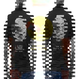 月世界旅行 1902 サイレント映画 クラシック映画 ヴィンテージ A Trip To The Moon Movie メンズTシャツ バックプリント - Kawaiitshirt